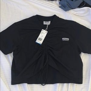 Adidas Tie Front Crop Top